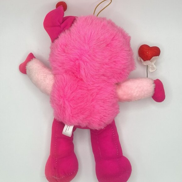 Vintage 80s Flower Pets Pink Sprite Plush Stuffed Animal Doll Toy Rubber Face - Picture 2 of 10